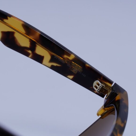 Bottega Veneta BV1003S 002 Sunglasses Spotted Havana Square Frame, Brown Lenses - Picture 6 of 10